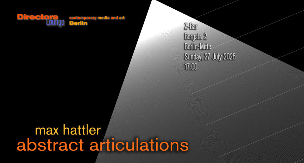 Max Hattler film program Max Hattler film program