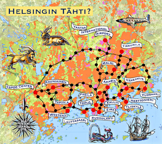 gameboard for Helsingin Tähti